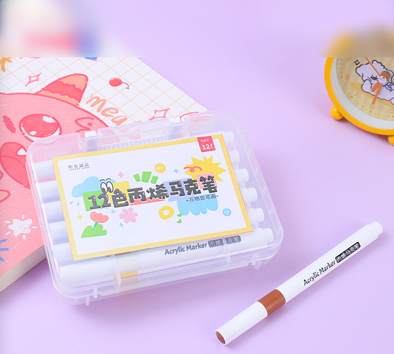 قلم أكريليك 12 لون