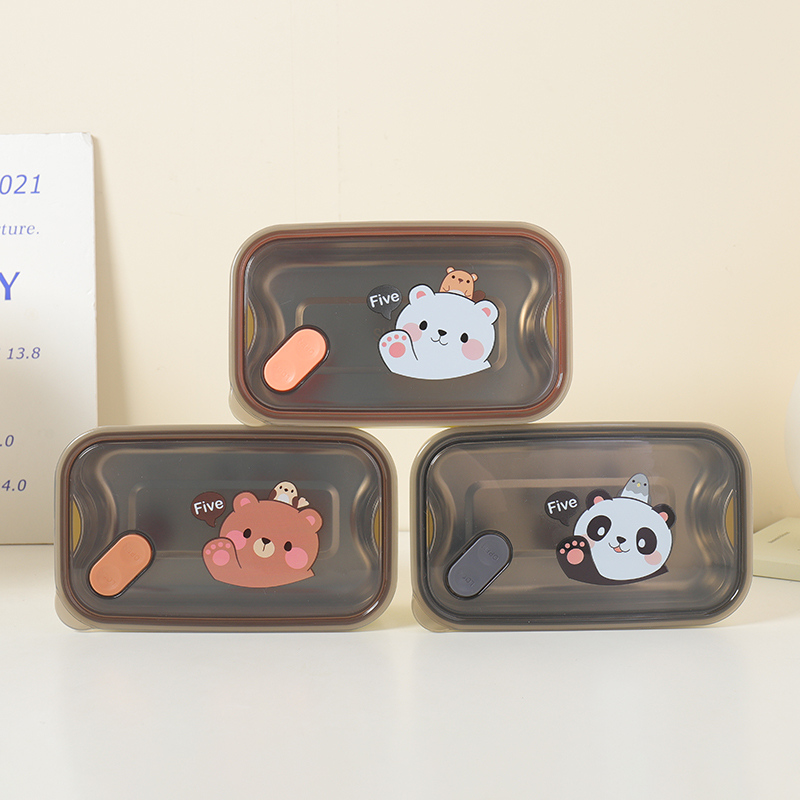 Polk Bear Easy-Pull Stainless steel lunch Box (6mL)