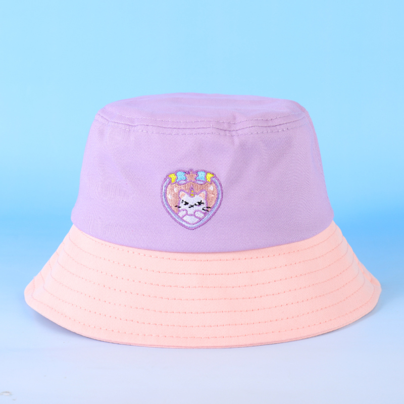 Starlight Family Stylish Color Contrast Fisherman Hat for Kids (Molly)