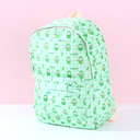 V Family Casual Printed Backpack (Green)