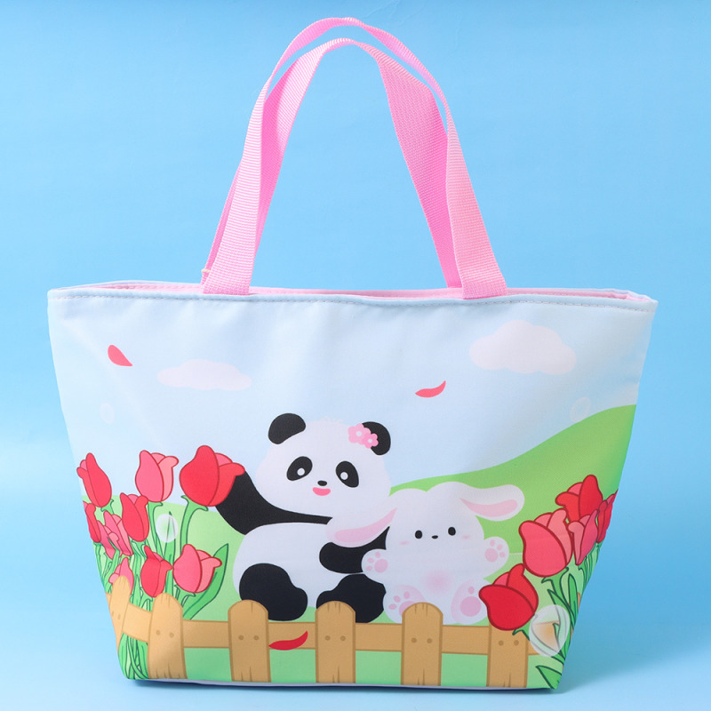 Outing Diary Trapezoid Lunch Bag (Pink)