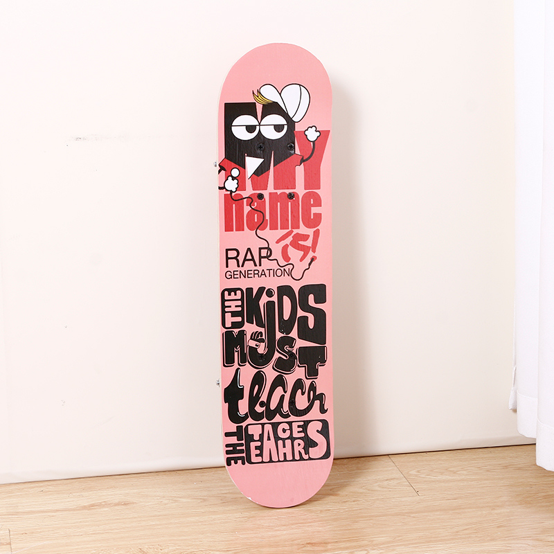 لوح تزلج جرافيتي وردي مقاس 24 بوصة