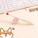Heart Soft Grip Press Neutral Pen - Black (10 yuan 3 pieces)