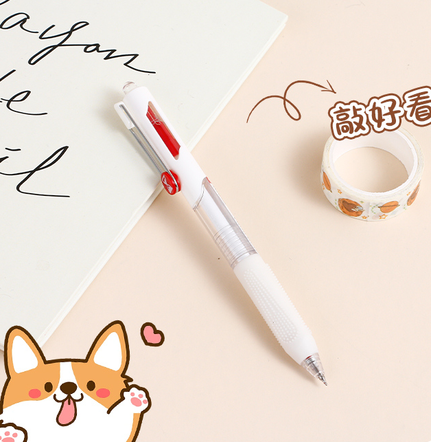 Time Boiled Rain Neutral Pen - Red (1 yuan 3 pieces)