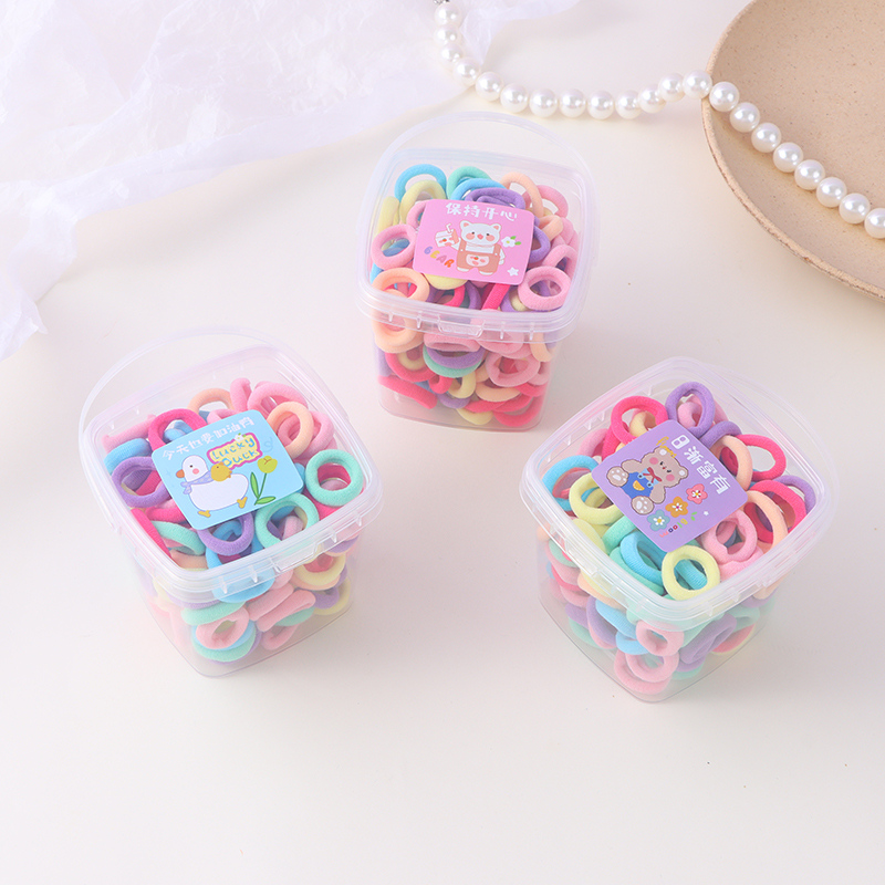 Terry Hair Ties With Portable Box