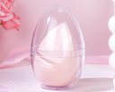 Oblique Drop-Shaped Beauty Blender with Clear Egg Case (Beige)
