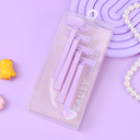 شفرات حلاقة مريحة مضادة للانزلاق من سلسلة بيربل (4 قطع)