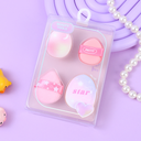 Purple Series Multifunctional Mini Powder Puffs Set 4PCS
