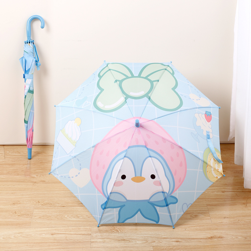 Dessert Series Long Handle Umbrella for Kids (Blue)