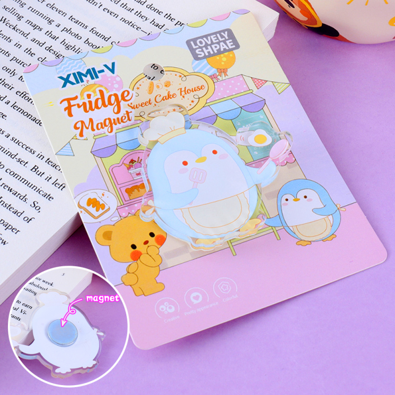 Dessert Series Cute Penguin Hook Fridge Magnet