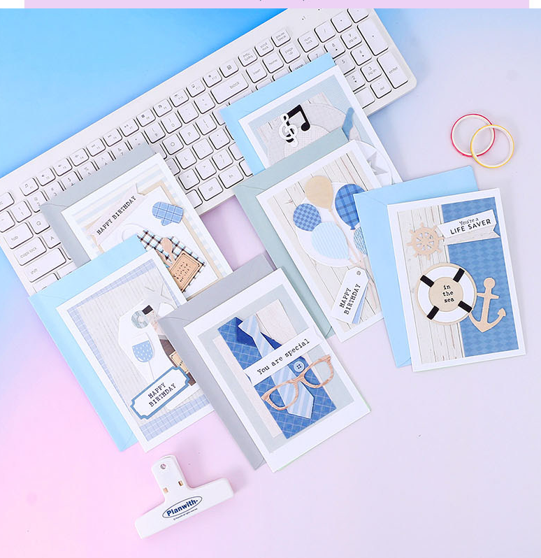 Blue Feelings Greeting Card