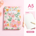 Flower Language Lined Hardcover Notebook A5