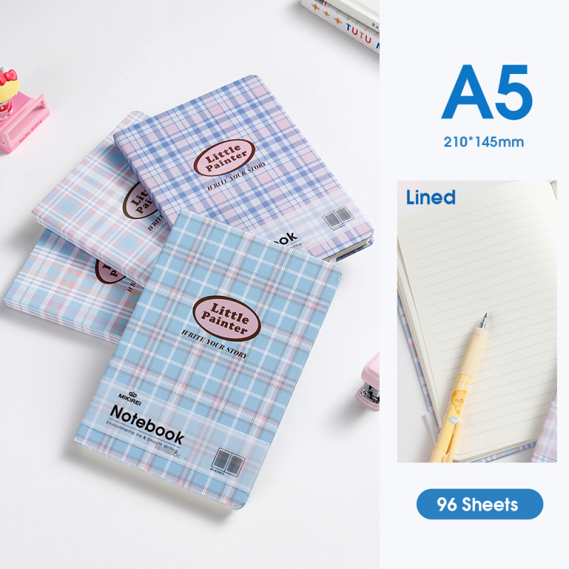 Fresh Plaid Lined Hardcover Notebook A5
