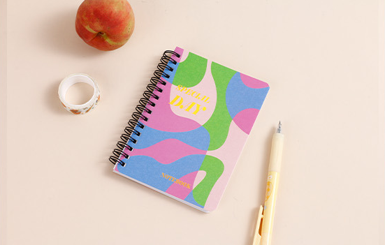 Color Art Lined Spiral Notebook A6