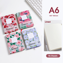 Flowers in Forest Lined Hardcover Notebook A6