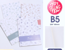 Fresh Leaves Lined Thread-Bound Notebook B5