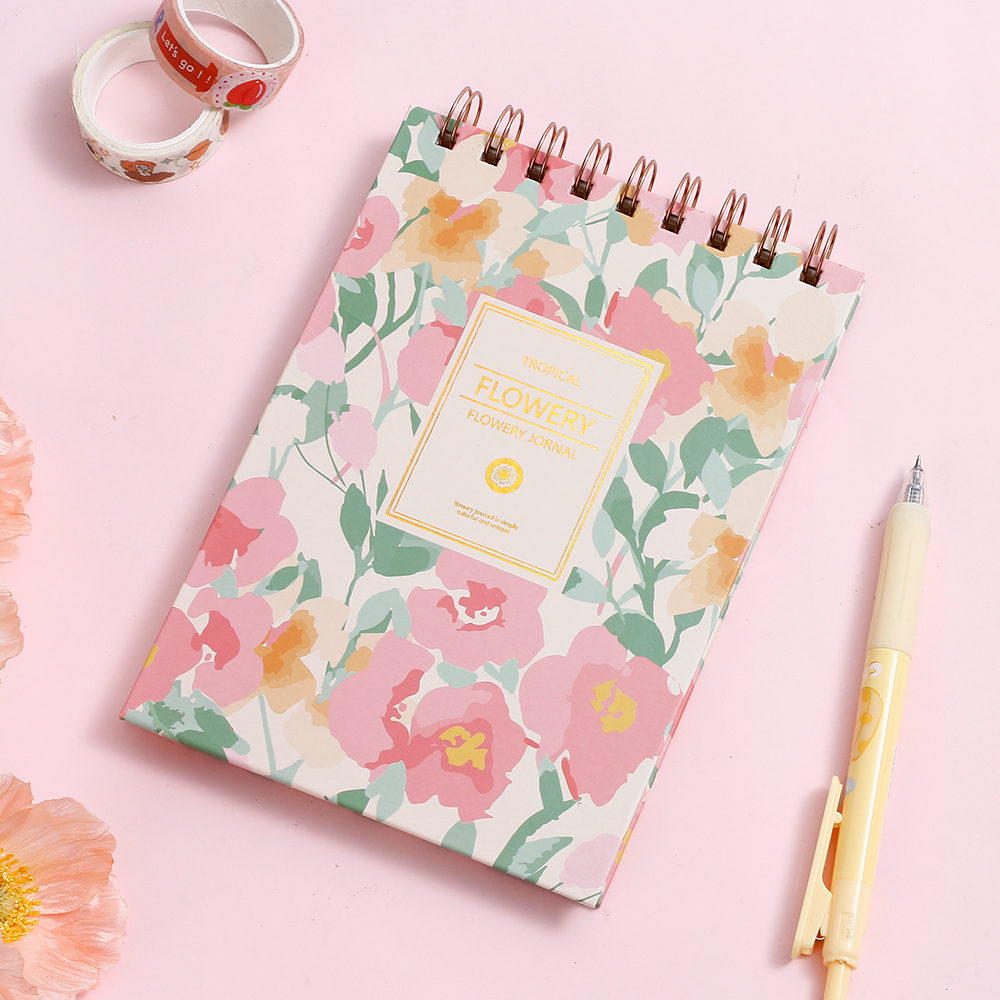 Flower Language Daily Planner Spiral Notebook B6
