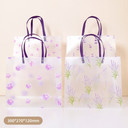 Purple Love Plastic Gift Bag