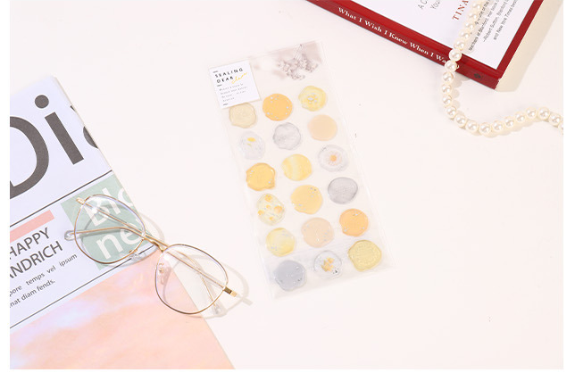 Flower Language Fire Paint Stamp Stickers