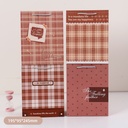 Brown Plaid Gift Bag (M)