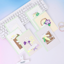 Fluorescent Color Greeting Card