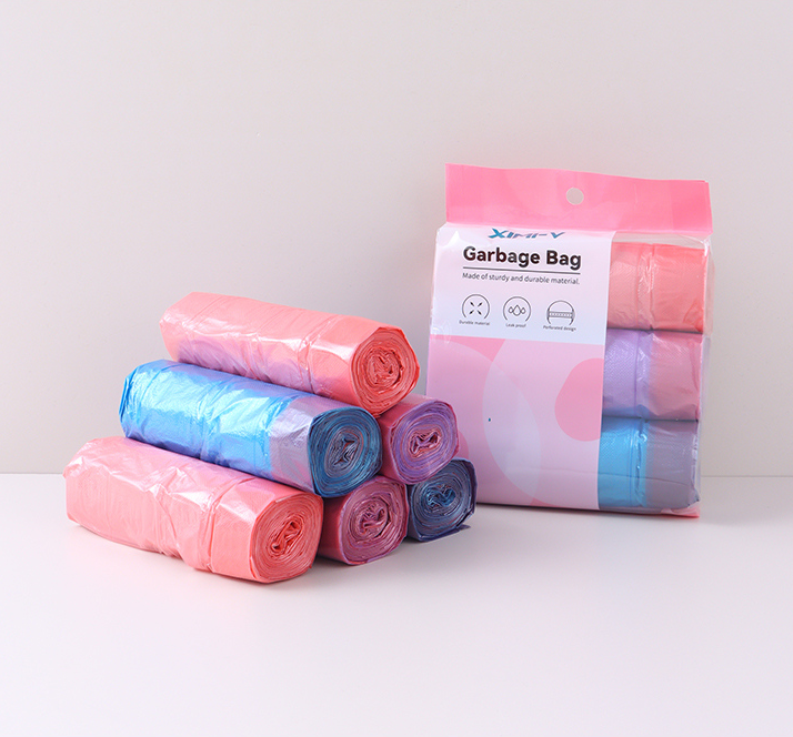 Drawstring Garbage Bags 15 PCS*3 Rolls