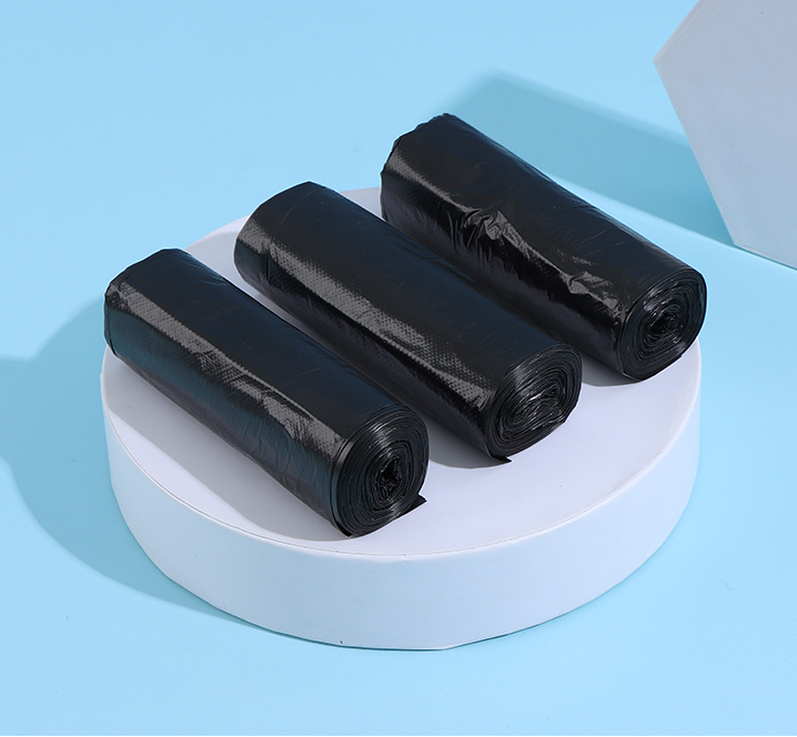 Flat Top Garbage Bag 20 Pieces*3 Rolls(Black)