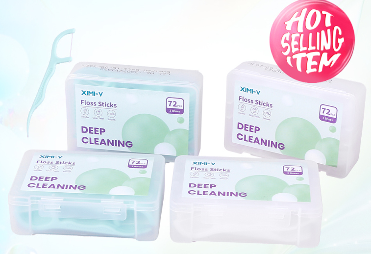 Deep Cleaning Floss Stick / Portable 2 Boxes of 72 PCS