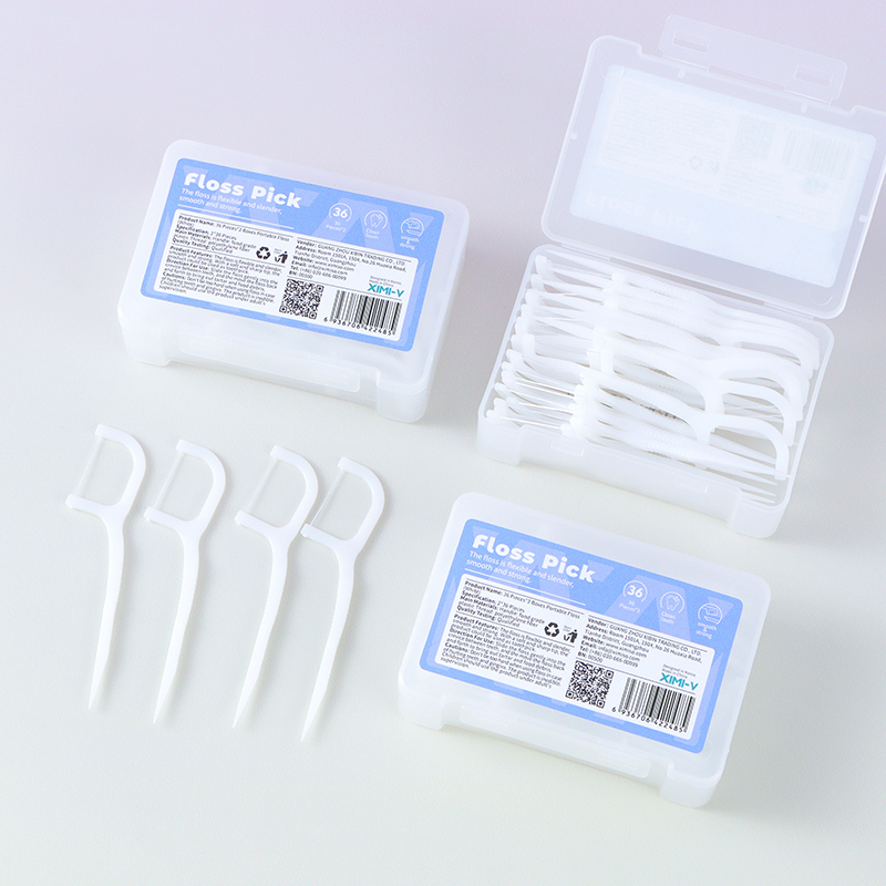 36 Pieces*2 Boxes Portable Floss (White) 