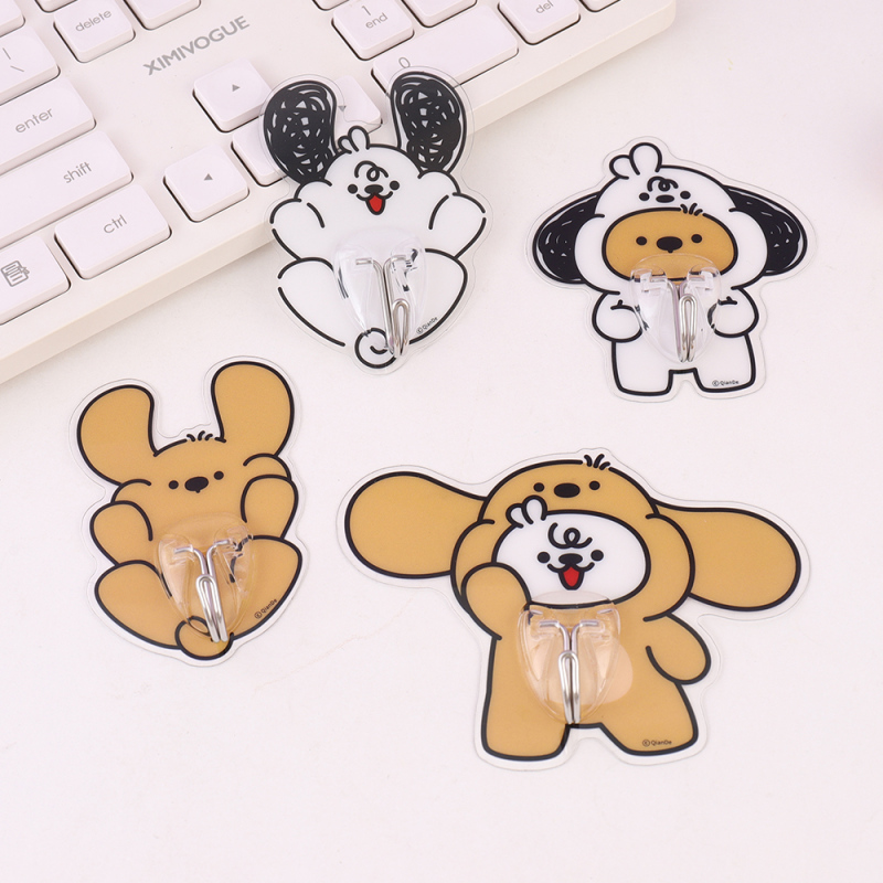 TUTOGOU Series Plastic Traceless Sticky Hooks 4 PCS