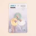 Elegant Pattern Sticky Hooks 3 PCS