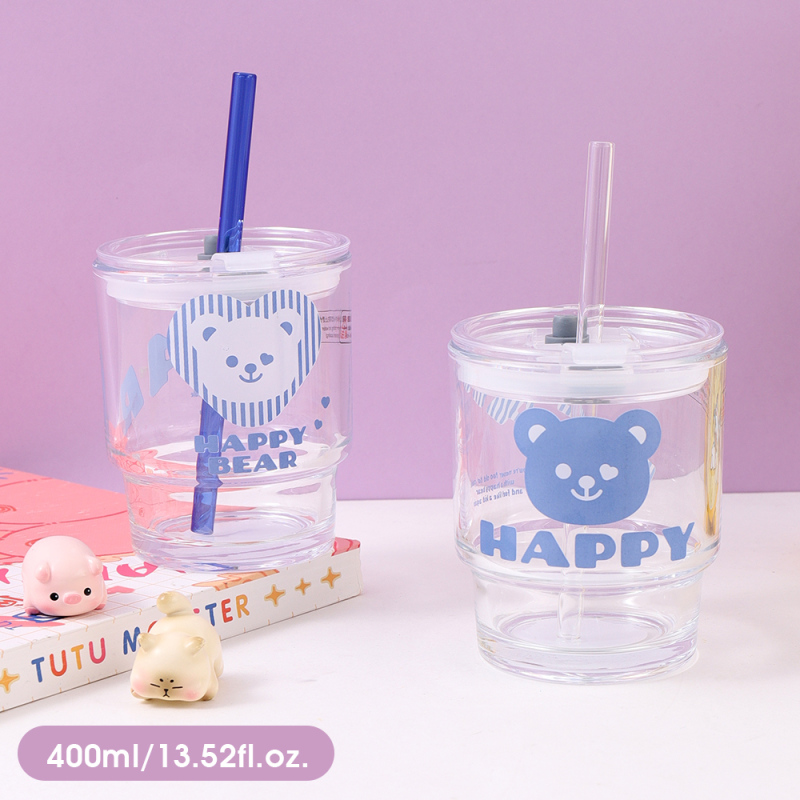 400ml/13.52fl.oz. Bear Straw Glass