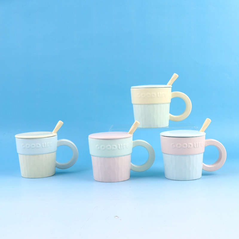 Nordic Style Color Contrast Basic Ceramic Cup