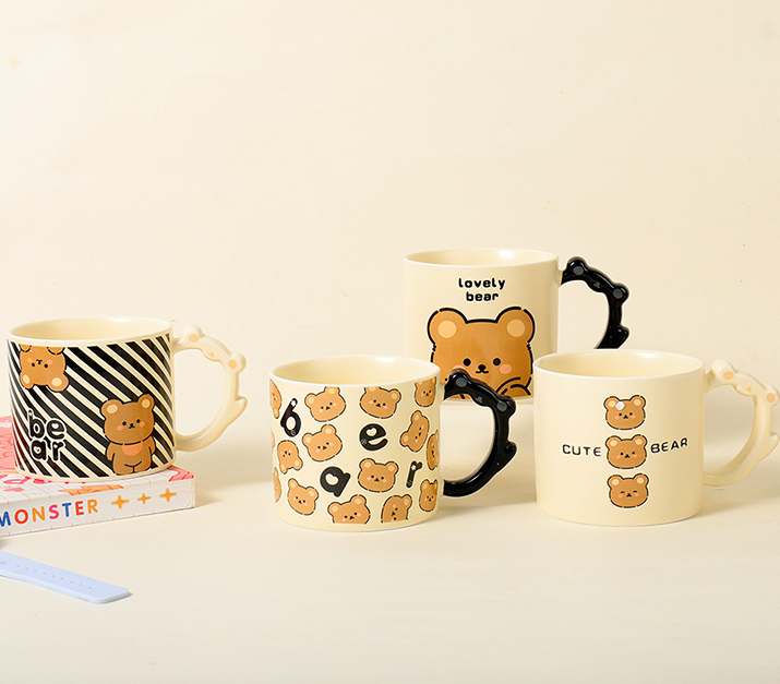 380ml12.84fl.oz. Chubby Bear Basic Ceramic Cup