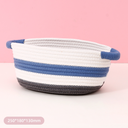 White-Blue-Gray Cotton Rope Organizer (M)