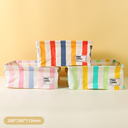 Colorful Stripe Series Square Box with 9 Compartments