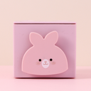 Cartoon Mini Desktop Drawer Plastic Storage Box (Pink)