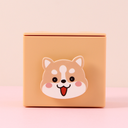 Cartoon Mini Desktop Drawer Plastic Storage Box (Yellow)