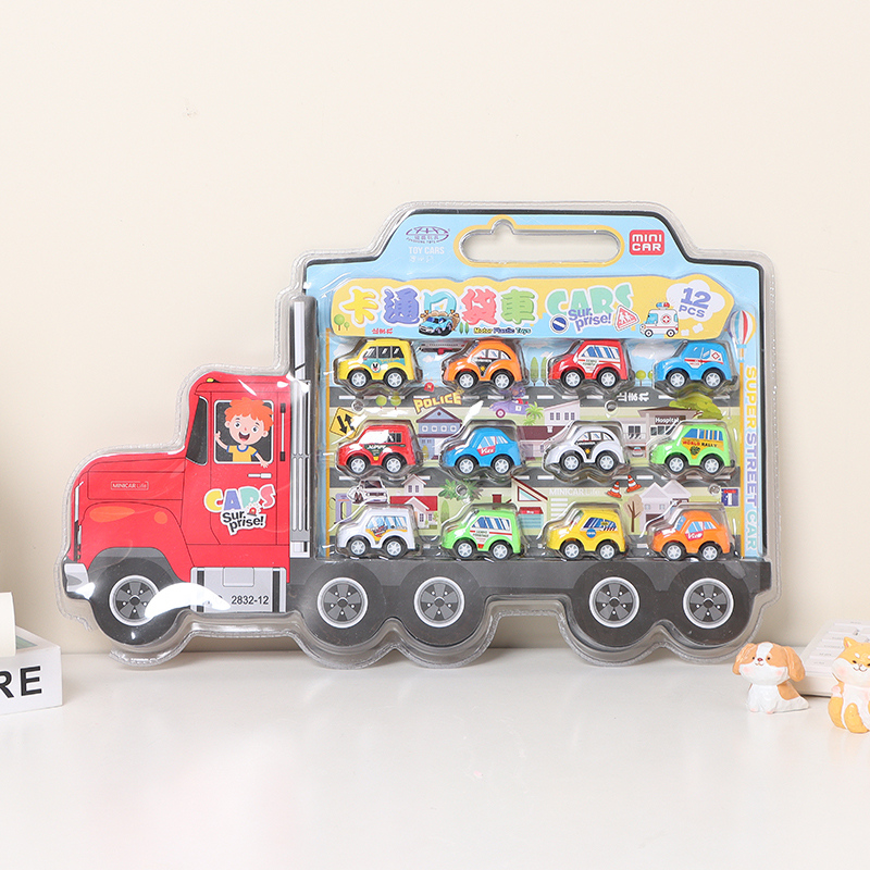 Cartoon pocket pull-back car