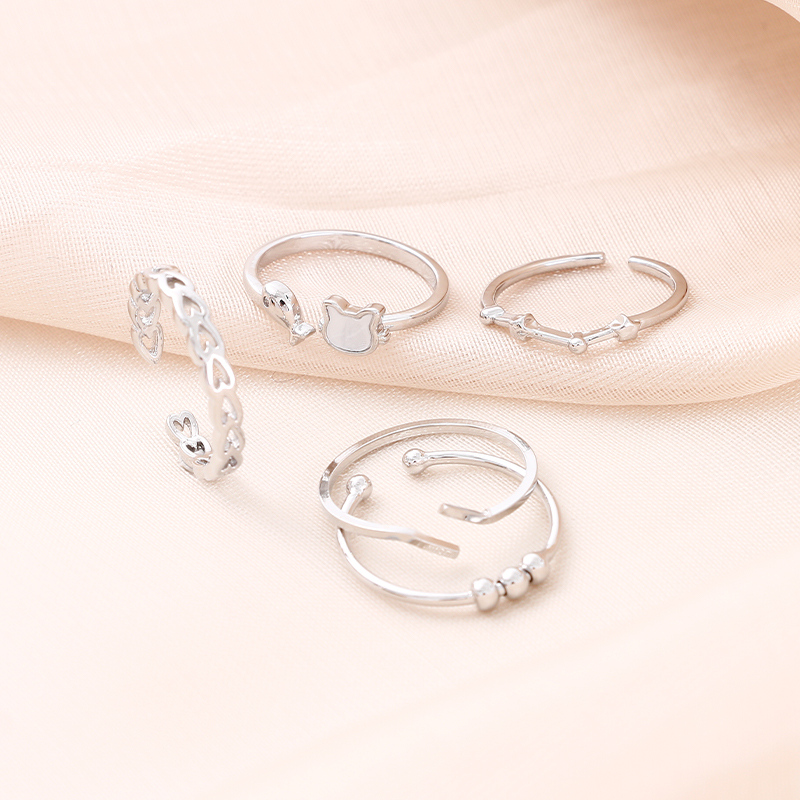 Plain rings set 6
