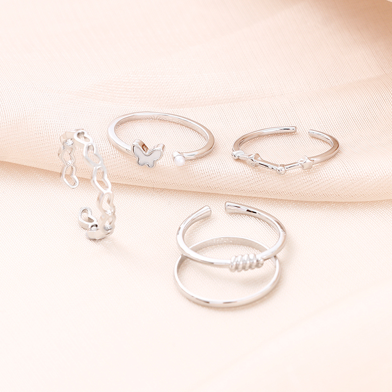 Plain rings set 4