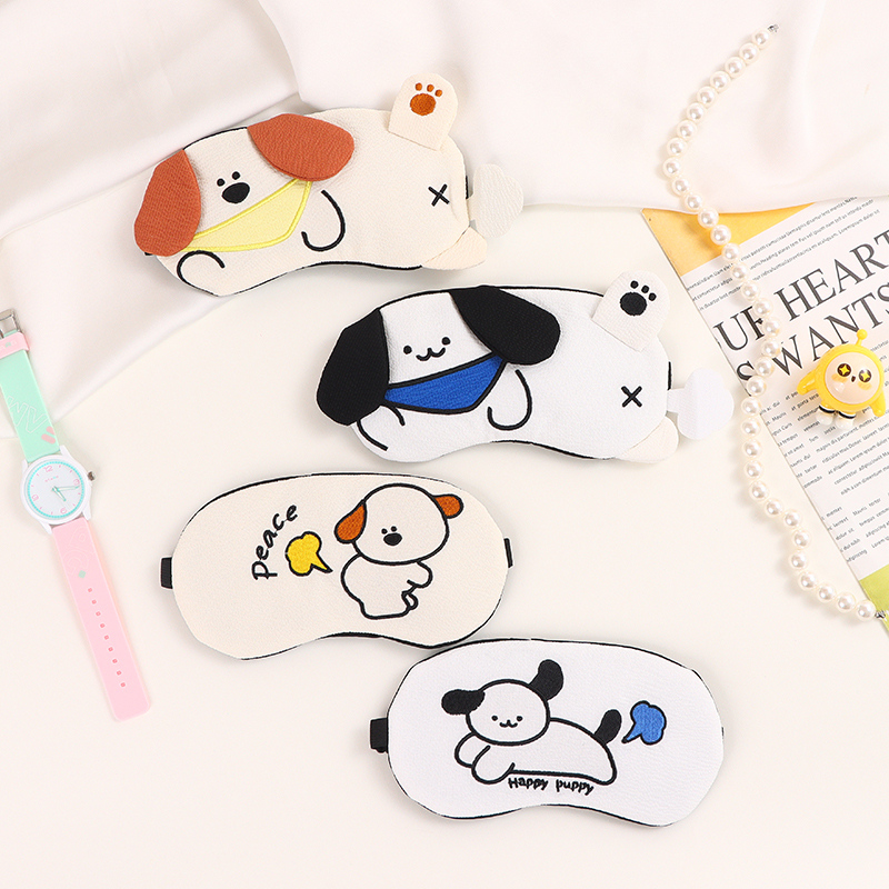 Ice pack blindfold. - Farting puppy