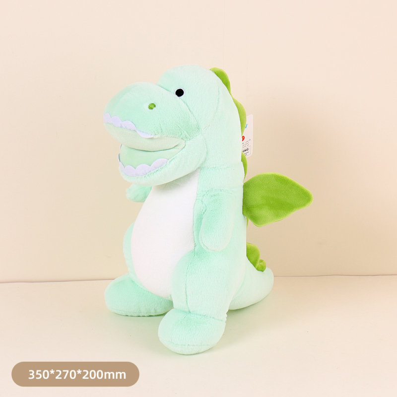 Cute Wings Standing Dinosaur Plush Doll (M) (35cm) (Green)