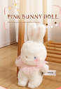 Pink Artificial Pearl Bunny Doll-S