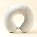 Lounge Bunny Memory Foam U-Shaped Pillow (Gray)