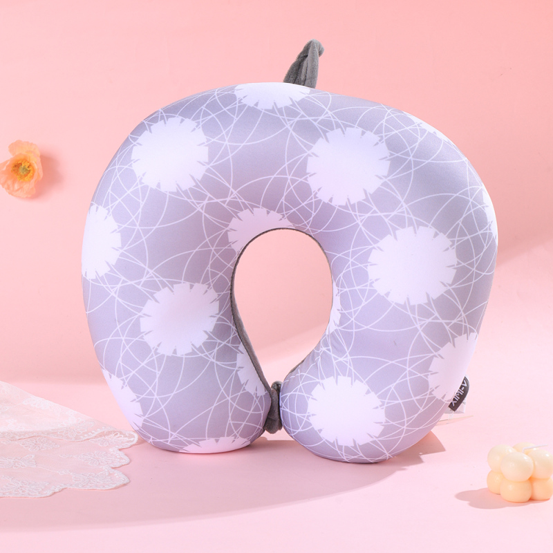 وسادة بسيطة من رغوة الجسيمات النباتية على شكل حرف U (رمادي)