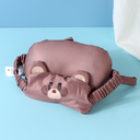 Raccoon Eye Mask & Bone Shaped Pillow 2-in-1 (Coffee)