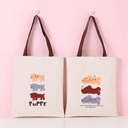 Three Puppies Canvas Bag
