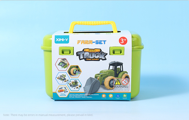 Detachable Farm Truck Carrying Wood Toy Set