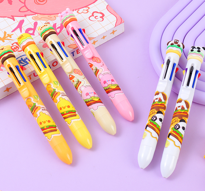 Animal Burger 8-Color Ballpoint Pen 0.7mm